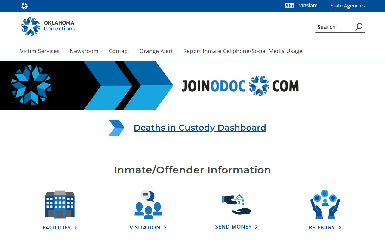 Jefferson County inmate records Oklahoma Department of Corrections